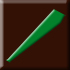 brązowo, matowy z zielonym dekorem (F)